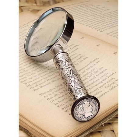 Upm Global UPM Global 13647 Silver Barber Dime Magnifying Glass 13647